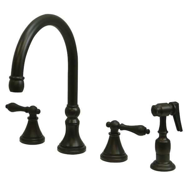 Widespread Kitchen Faucet, Oil Rubbed Bronze
